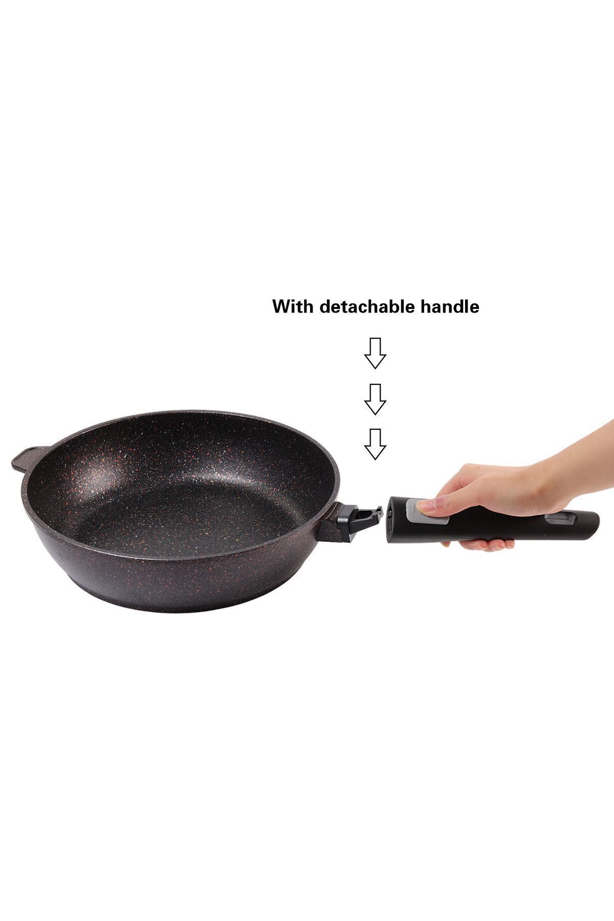 Fissman-Frying Pan 24cm With Detachable Handle Rebusto Series 3