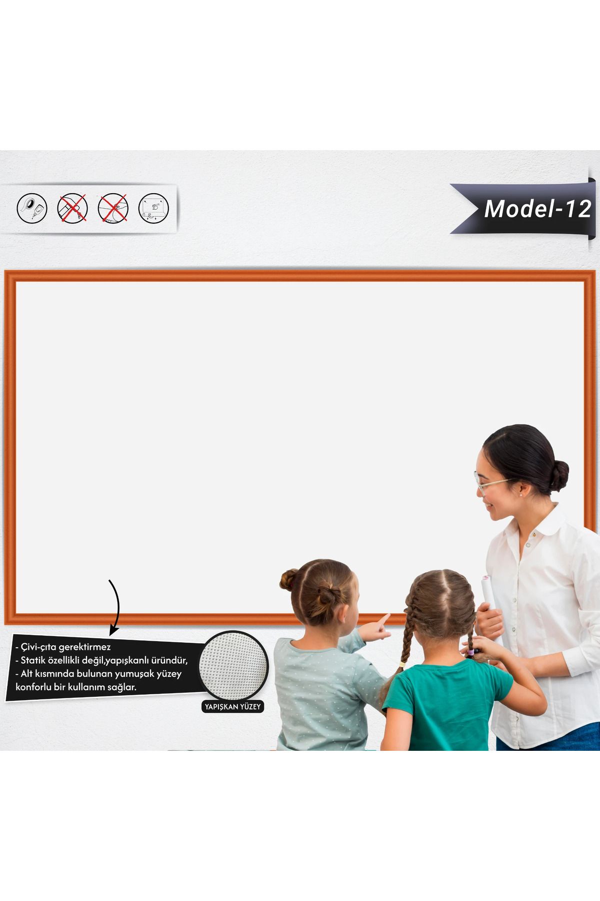 ZERO LAND Yapışkanlı Renkli Profesyonel Tahta ( Model -12) 100 CM X 150 CM FLKRY