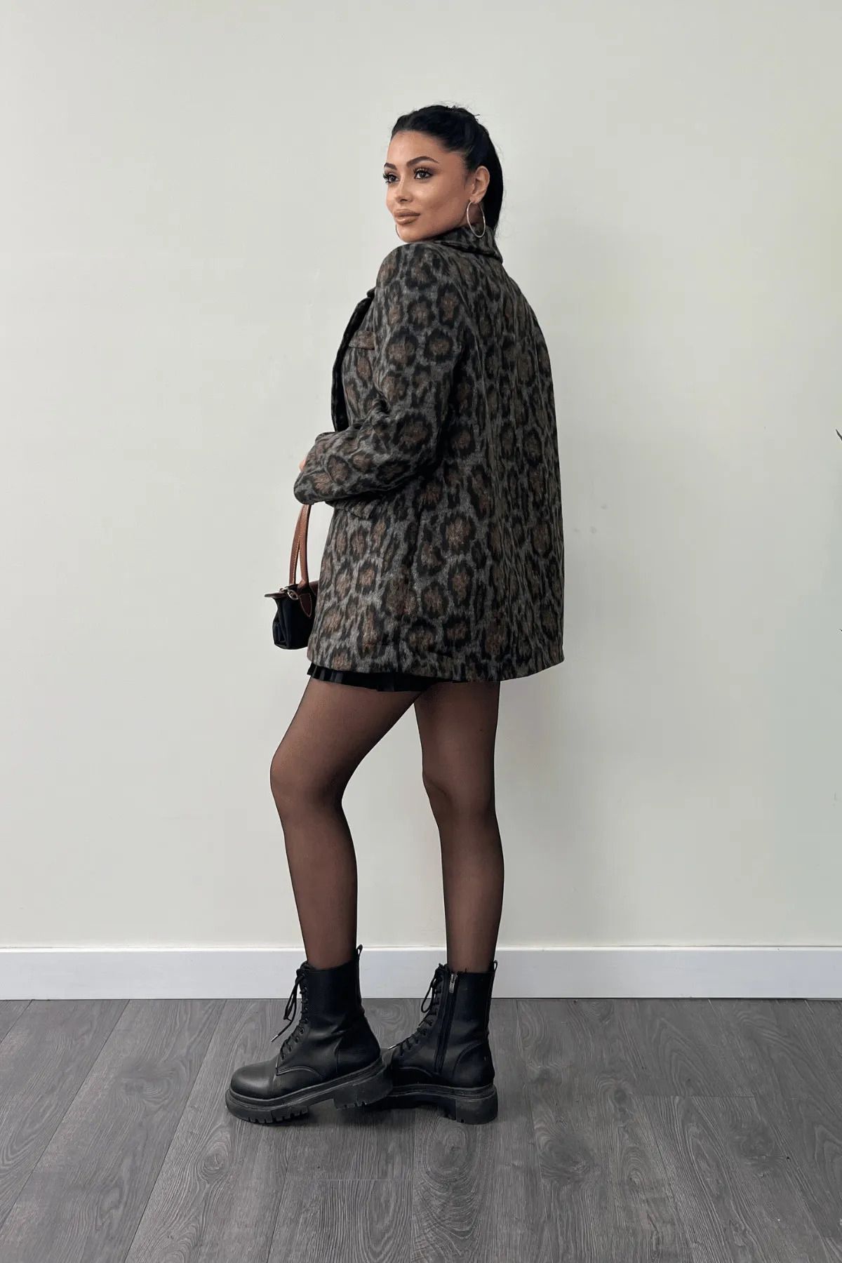 KASİDE-Leopard Patterned Blazer Jacket 4