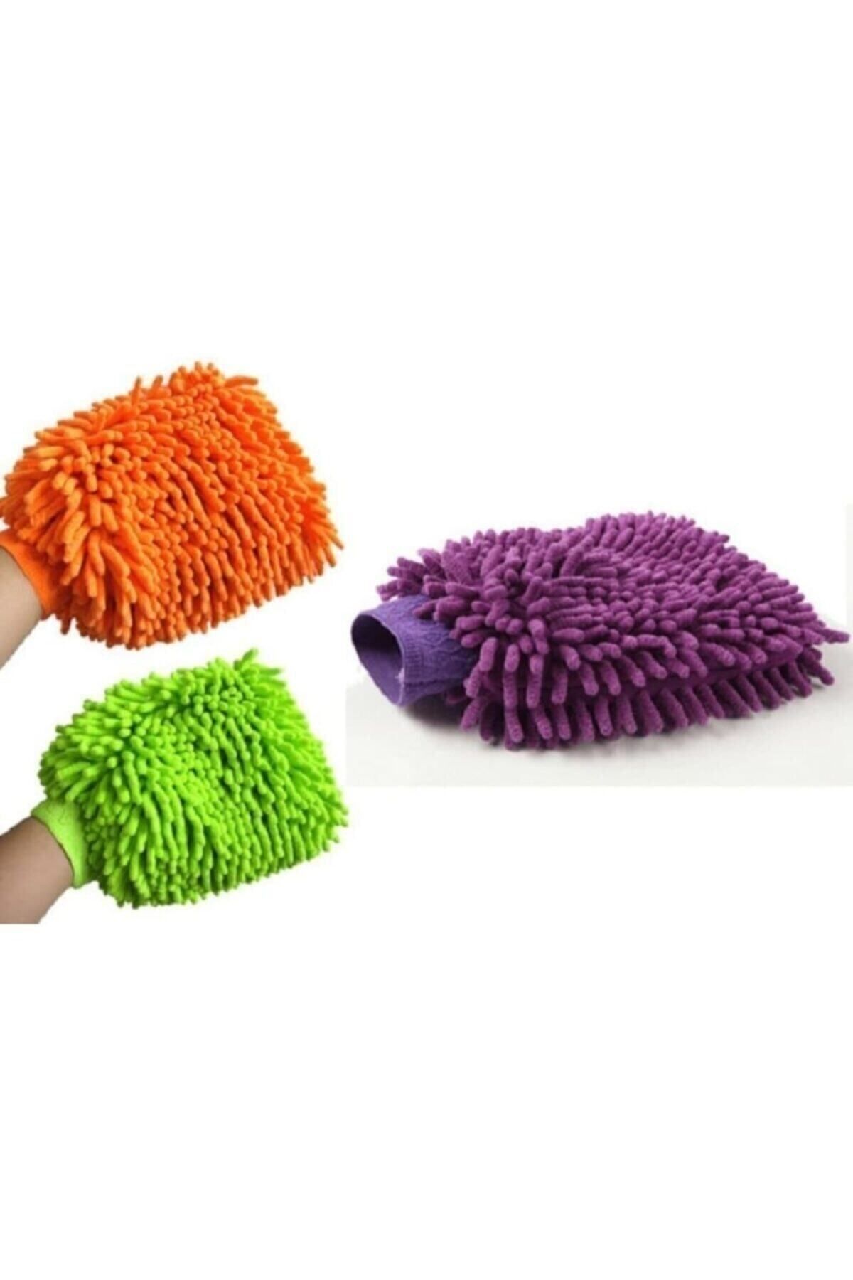 Orijinal 3lü Mop Eldiven Mikrofiber Araba Yıkama Ve Temizlik Eldiveni