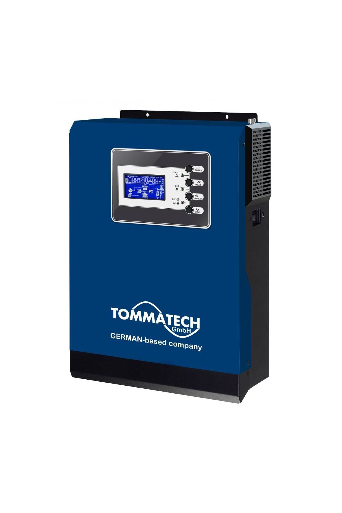 Tommatech İNVERTER 1 KW 12 VOLT 1000 WATT AKILLI TAM SİNÜS MPPT-OFG-TT-02-NMPPT1K-12MF-TOMMATECH