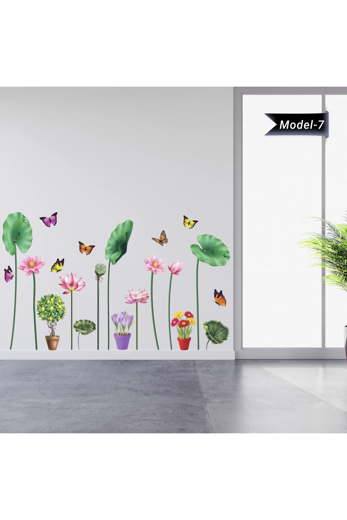 ZERO LAND Ev Dekorasyon Sticker (Model-7) 98 CM X 127 CM ZRNET