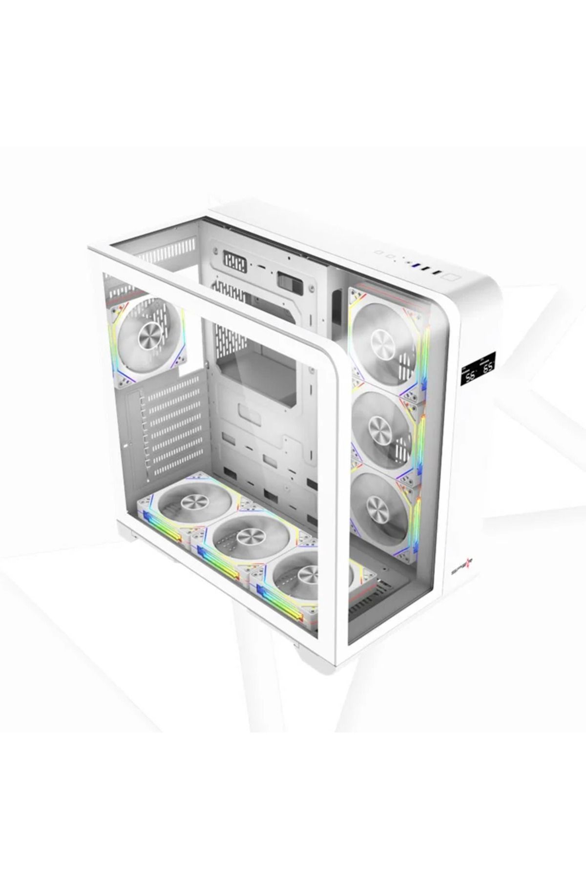 spear-Gaming MEER PRO ATX 7 ARGB Fan Case White 2