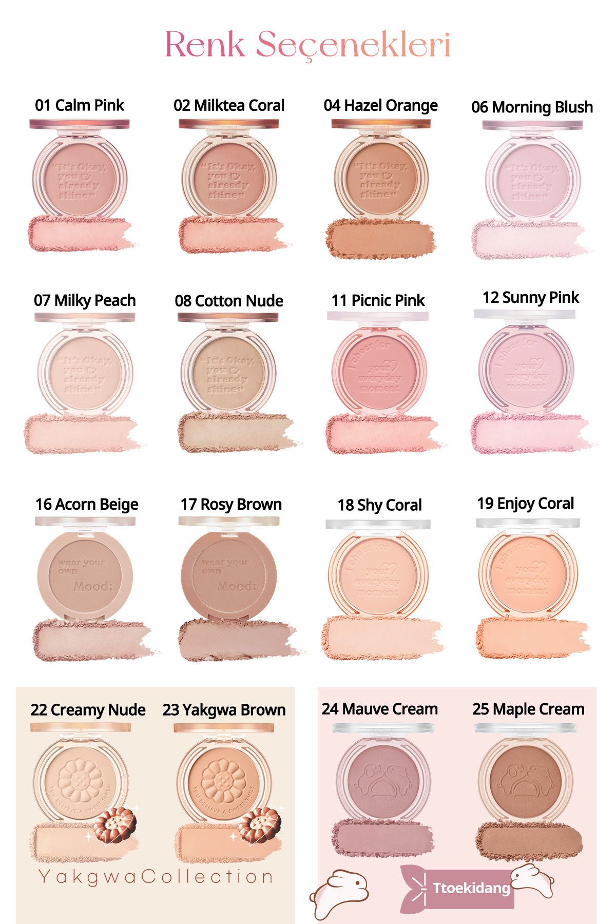 PERIPERA-Sebum Balancing Powder in Pastel Tones Blush Peripera Pure Blushed Sunshine Cheek (17 Rosy Brown) 6