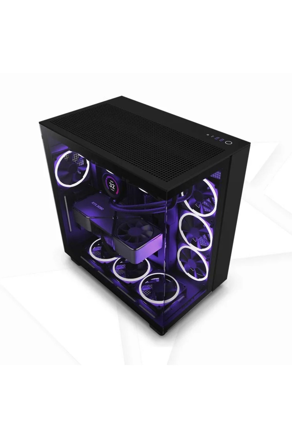 Nzxt-H9 Flow Case Black 1