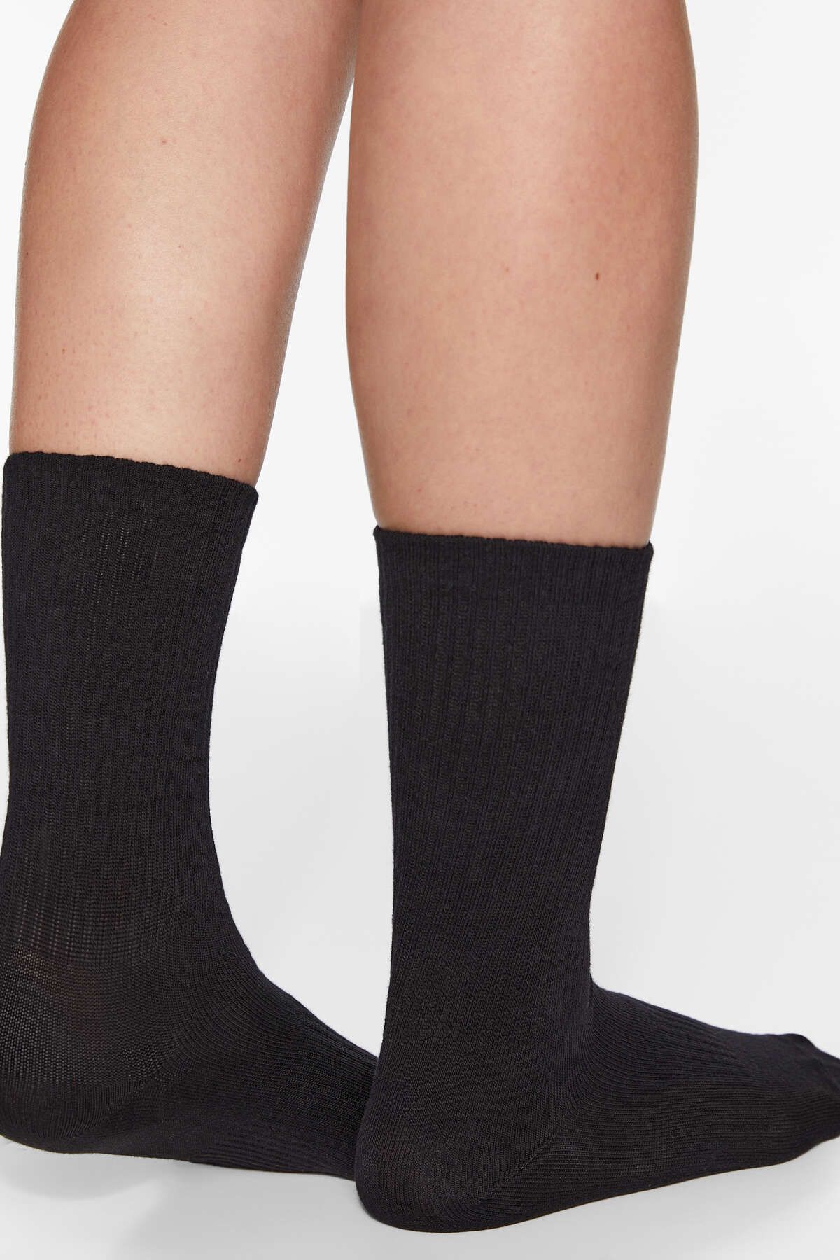 Oysho-3 pairs of cotton blend classic sports socks 2