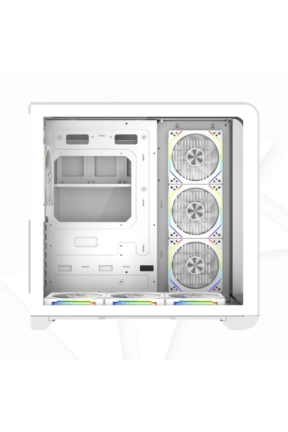 spear-Gaming MEER PRO ATX 7 ARGB Fan Case White 3