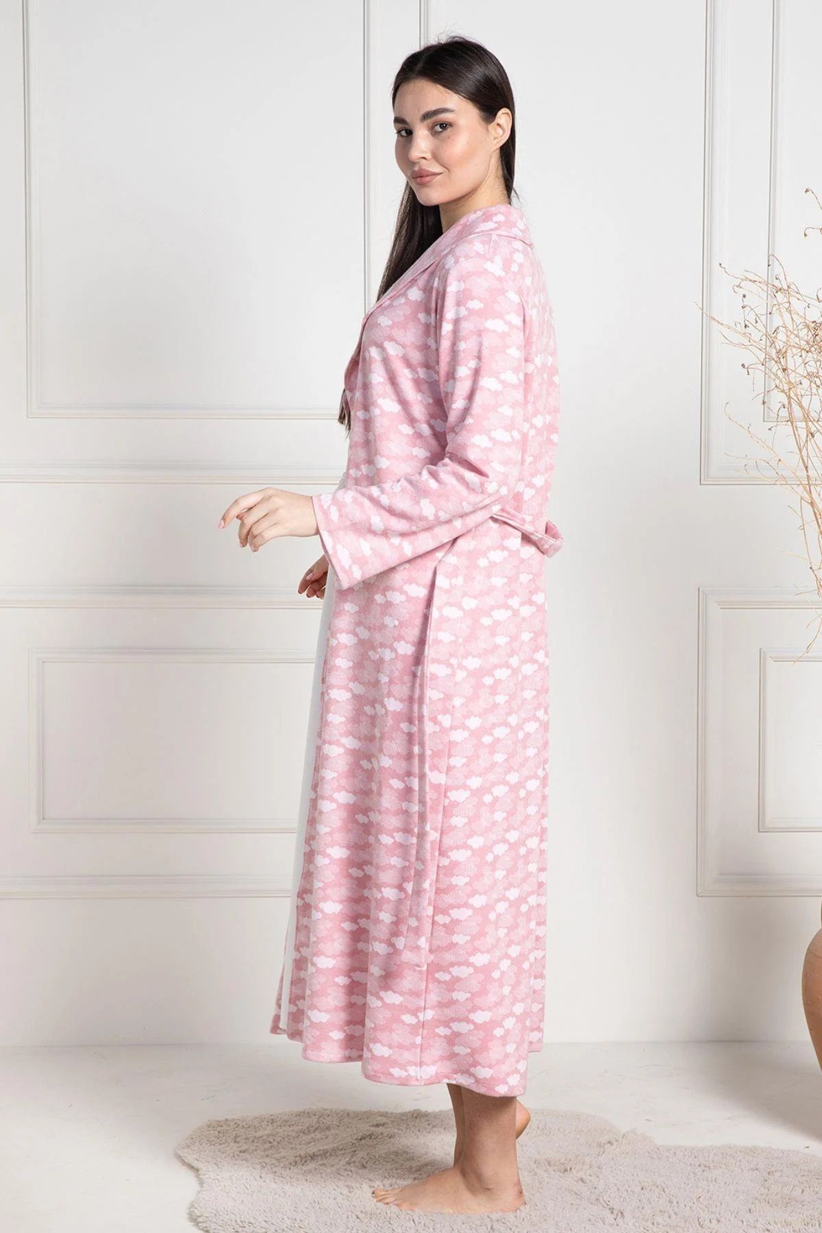 by İGP-Maternity Maternity Dressing Gown Raised Nightgown Set 3