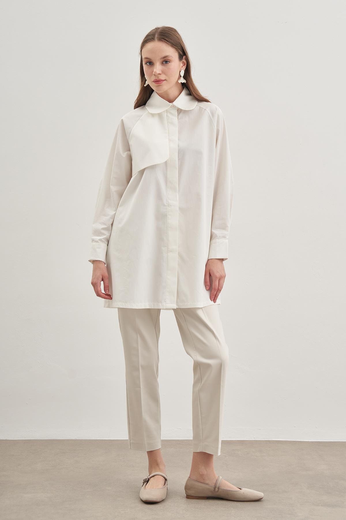 Fahhar-Ecru Trench Shirt 6