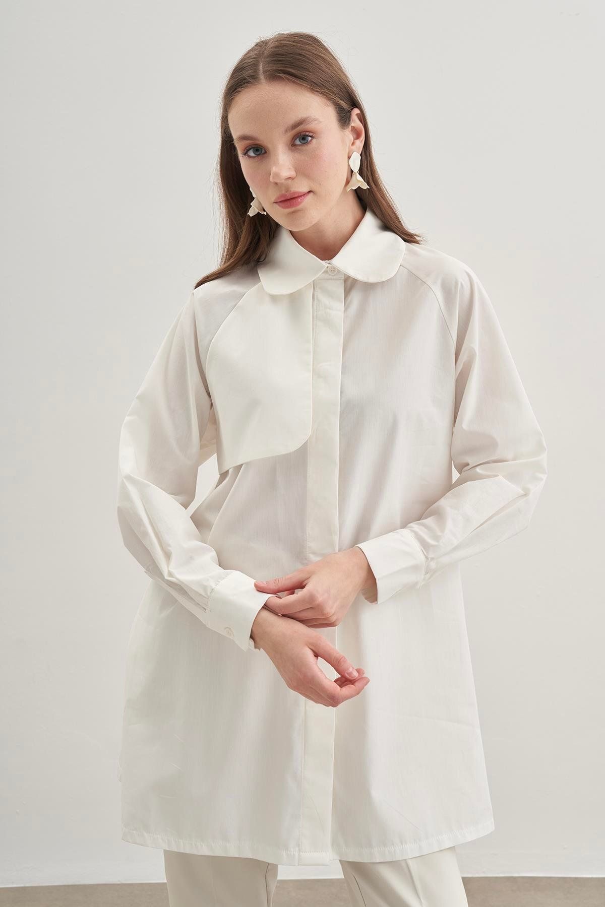 Fahhar-Ecru Trench Shirt 1