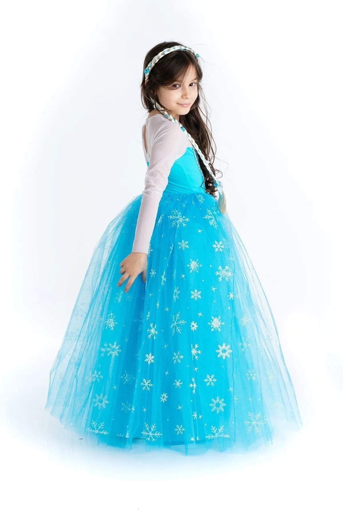 Lizsa-Girl's Snow Princess Elsa Costume - Girl's Princess Elsa Dress 3