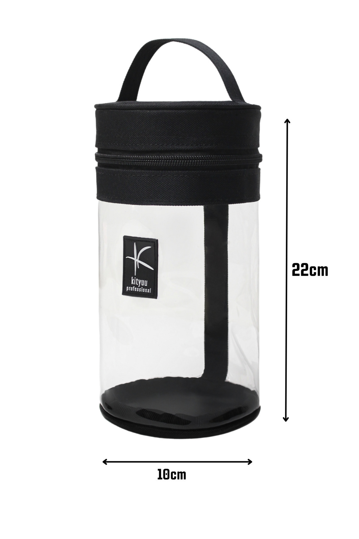 Silindir Çok Amaçlı Makyaj Fırça Düzenleyici ve Seyahat Kozmetik Çantası — مشکی makeupbagSLD — تصویر 8 از 8
