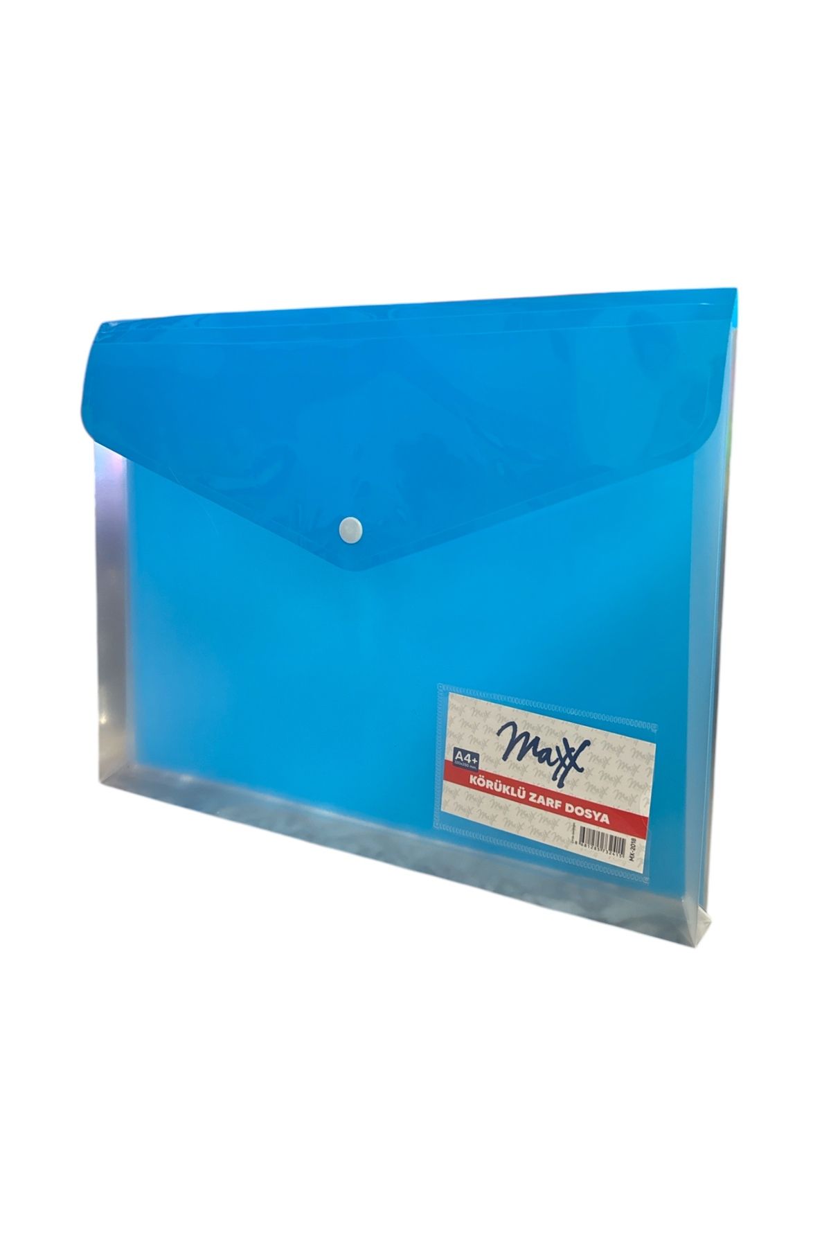 Maxx-Mx-2018 Blue Snap Fastener Bellows Envelope File - Quantity 1