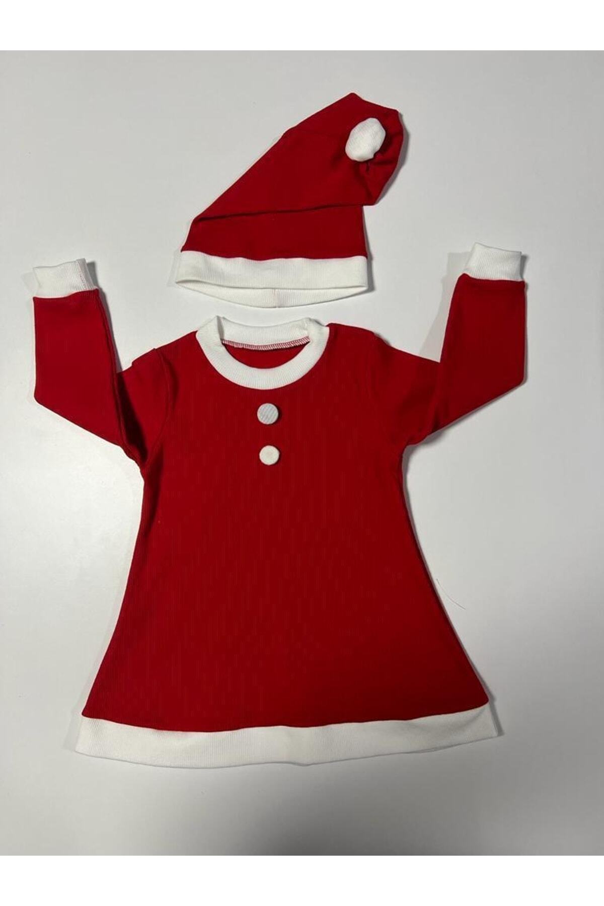 ARYA BABY Kız Çocuk Kaşkorse Yılbaşı Noel Elbise Şapka Takım, Yılbaşı Kıyafeti fotoğrafı 6 (önizleme)