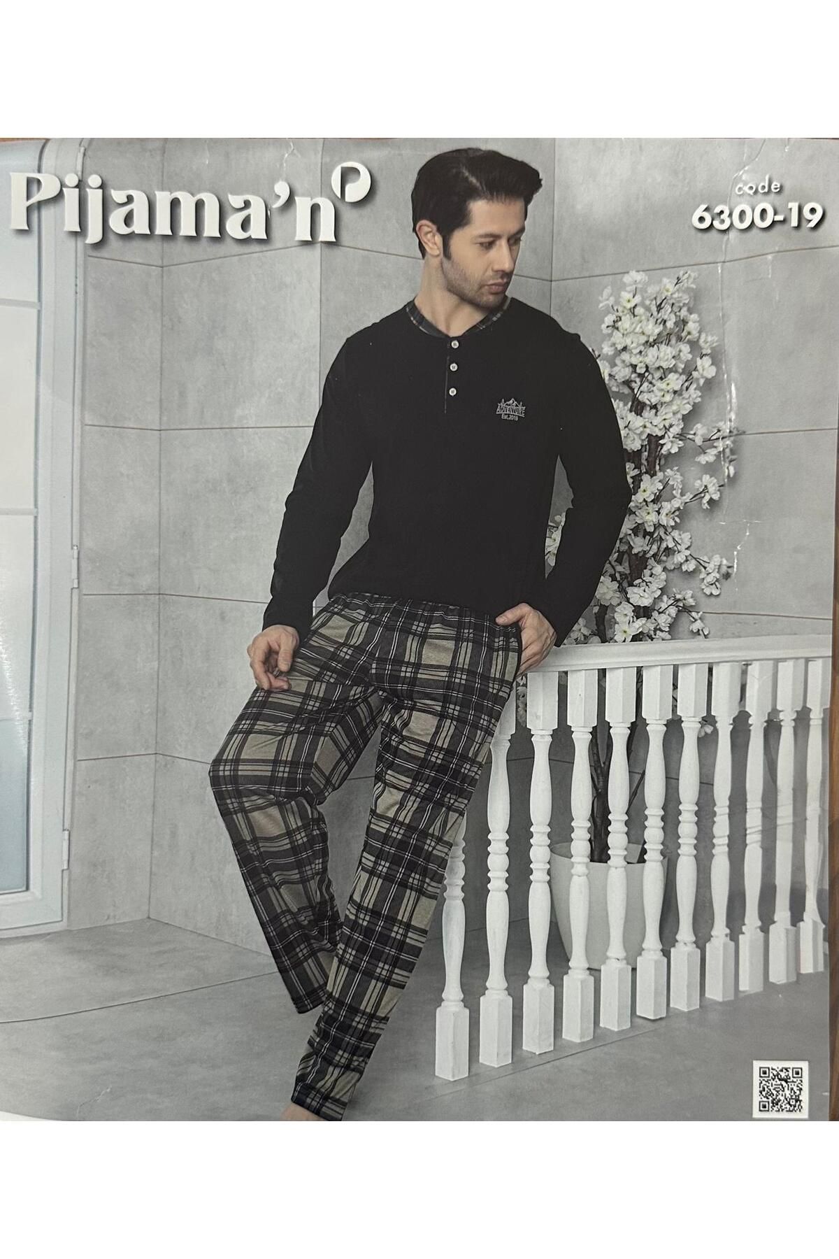 Pijaman-Men's Pajama Set - Comfortable and Fashionable Sleepwear Set 1