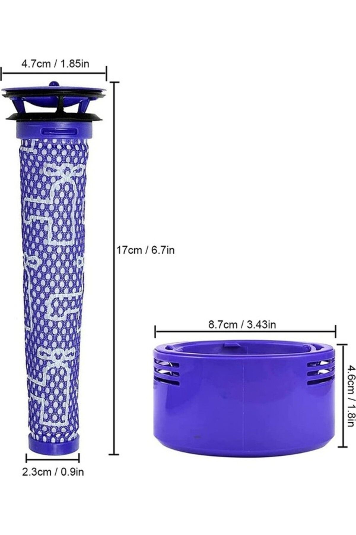 srfn ticaret-Dyson V7 - Compatible Hepa Filters ( 967478 -01 and 965661 -01) 4
