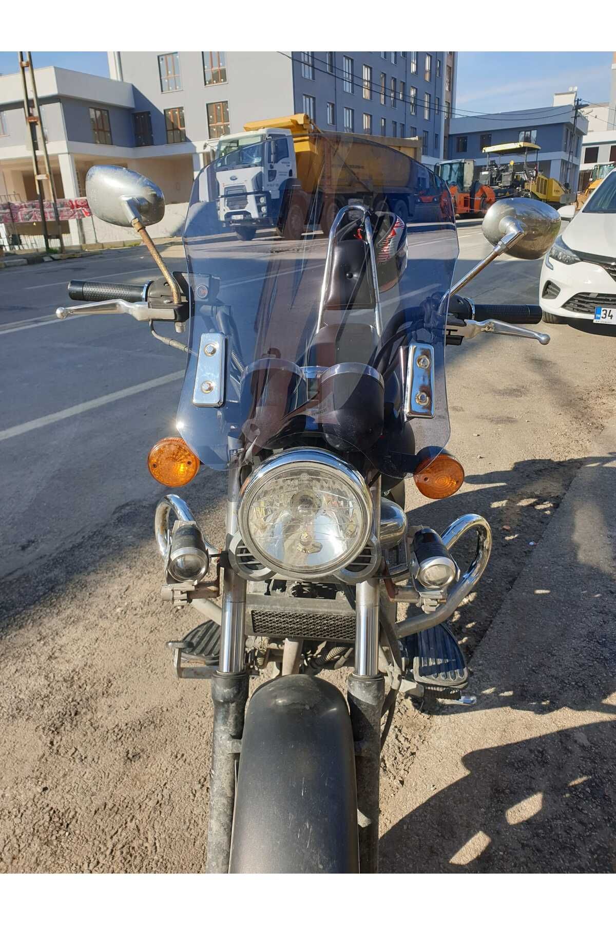 Küba Süperlight 125 150 200 Siperlik Ön Cam 2008 2016 Model 53cm Füme Renkli 4mm APARAT GÖNDERİLMEYECEK