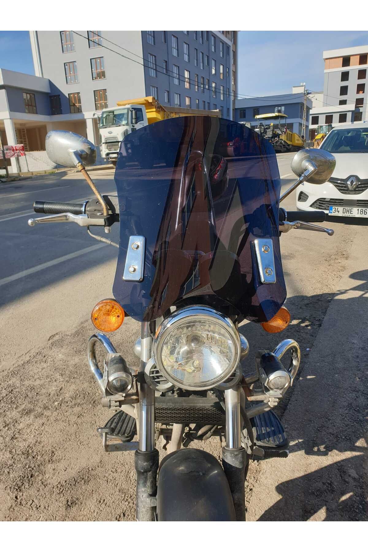 Küba Süperlight 125 150 200 Siperlik Ön Cam 2008 2016 Model 53cm Siyah Renkli 4mm APARAT GÖNDERİLMEYECEK