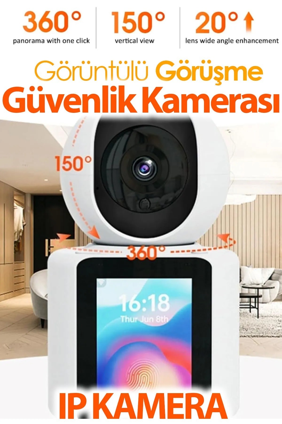 DigiMonster İki Yönlü Video Görüntülü Arama Bebek Monitörü 2,8 inç Ekranlı Evcil Hayvan Dadı Hareket Takipli fotoğrafı 5 (önizleme)