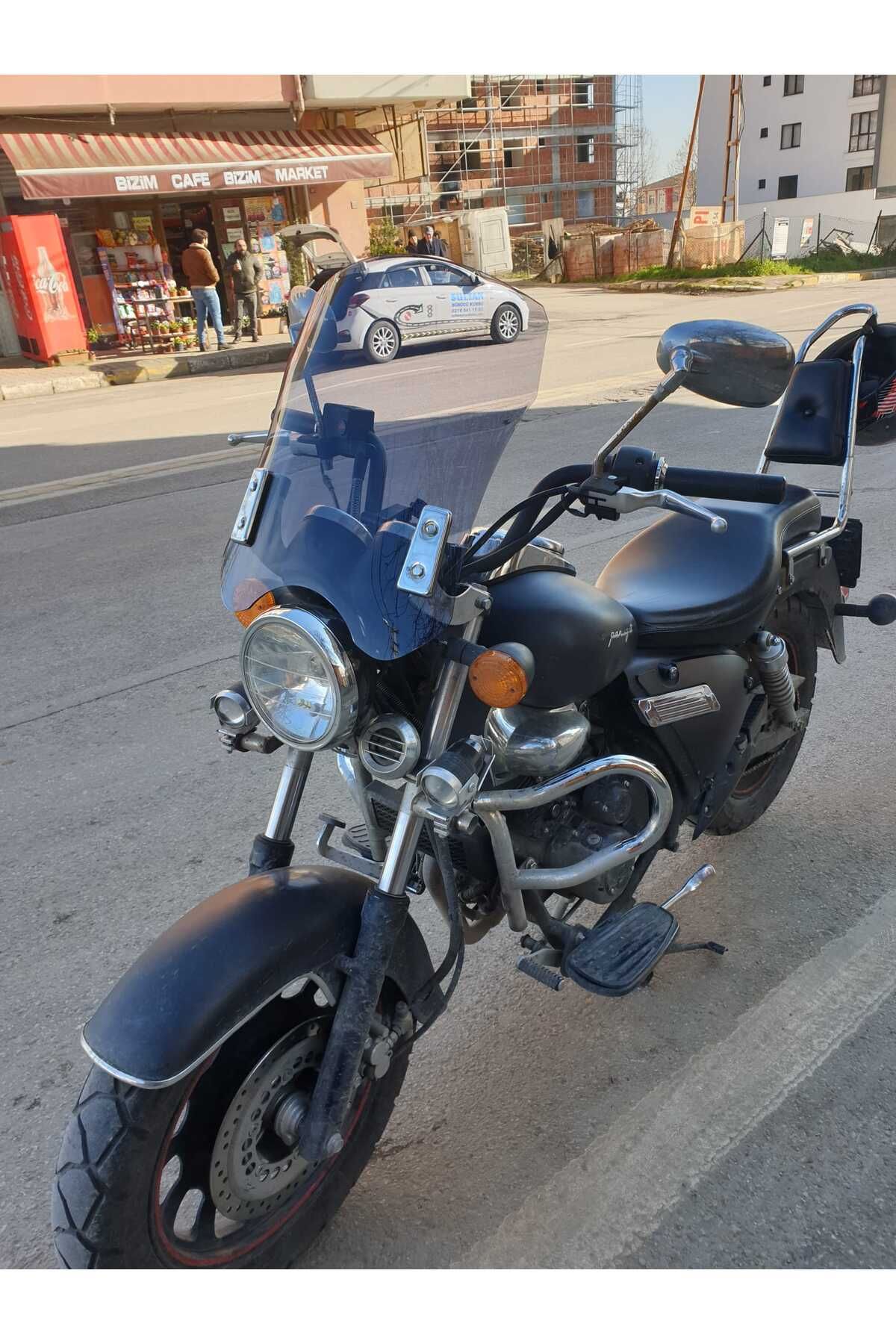 Küba Süperlight 125 150 200 Siperlik Ön Cam 2008 2016 Model 53cm Füme Renkli 4mm APARAT GÖNDERİLMEYECEK