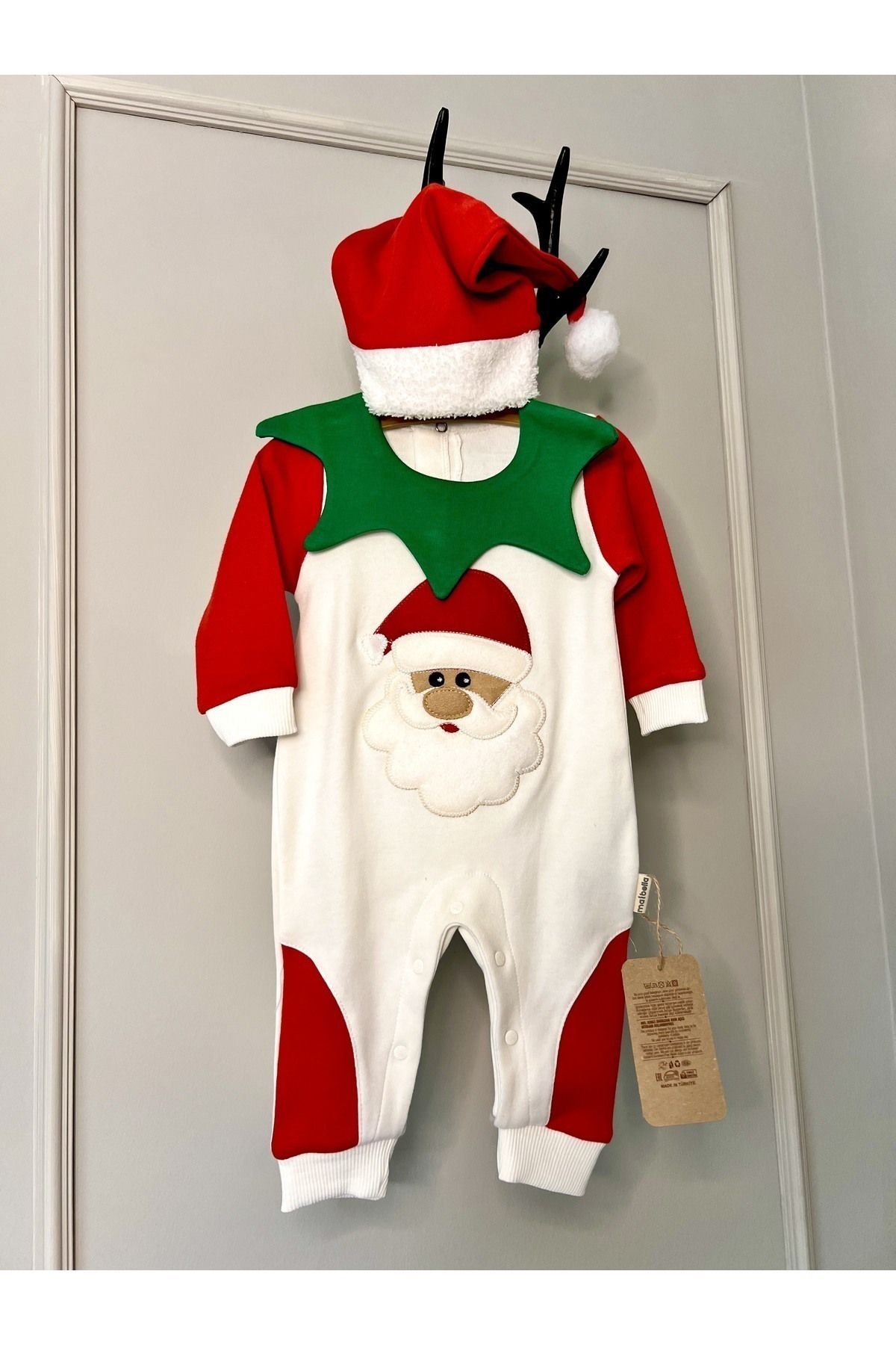 Pashator-Baby Rompers. New Year, Santa Claus Themed, with Hat. Oeko-Tex Certified Safe Product 2