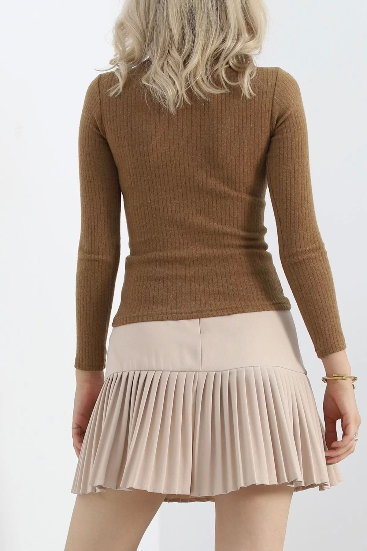 Lisinya-Camel Turtleneck Body - 8338.1567 8