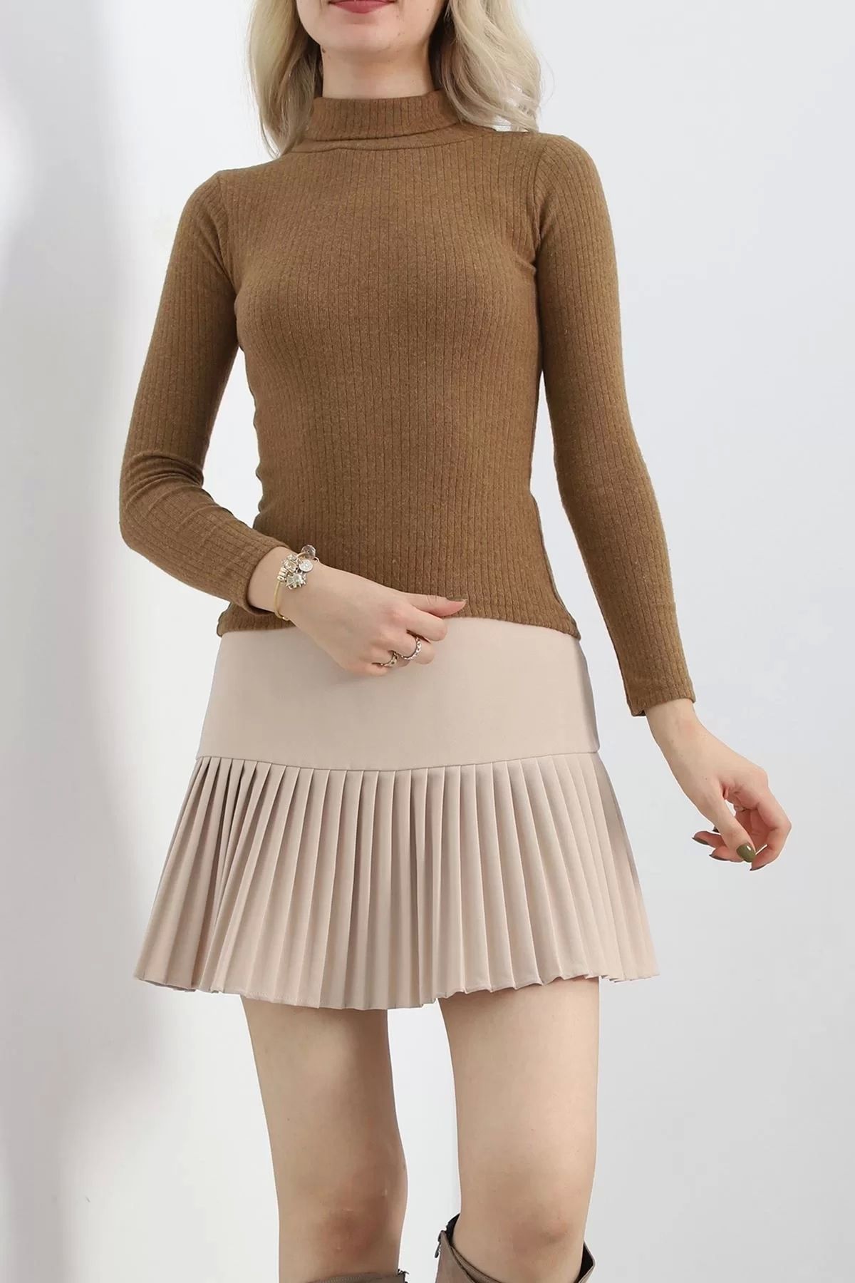 Lisinya-Camel Turtleneck Body - 8338.1567 3