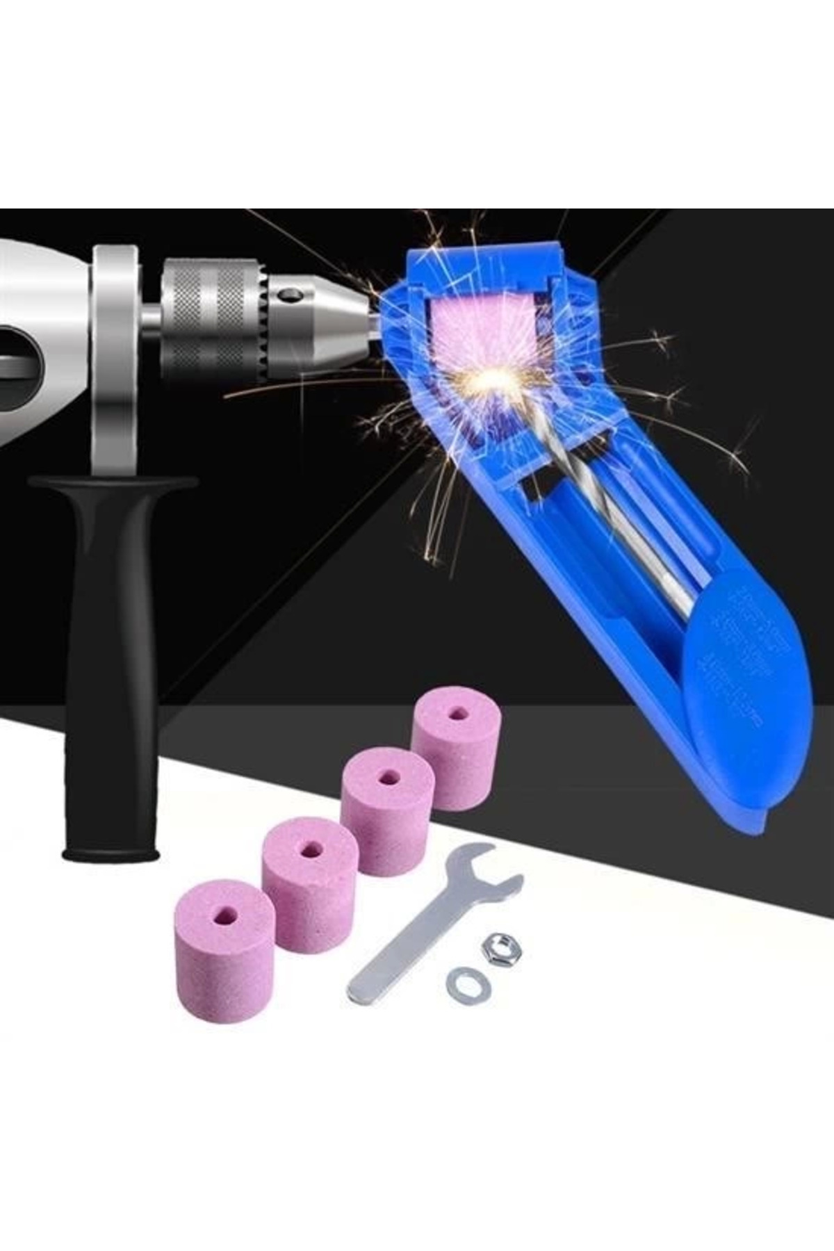 Light up-Portable Easy to Use Lightweight Drill Bit Sharpener Drill Bit Sharpening Tool 4