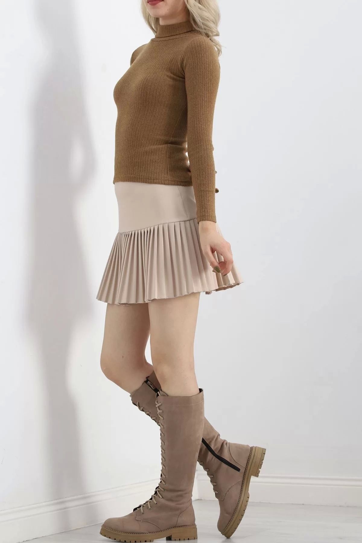 Lisinya-Camel Turtleneck Body - 8338.1567 2