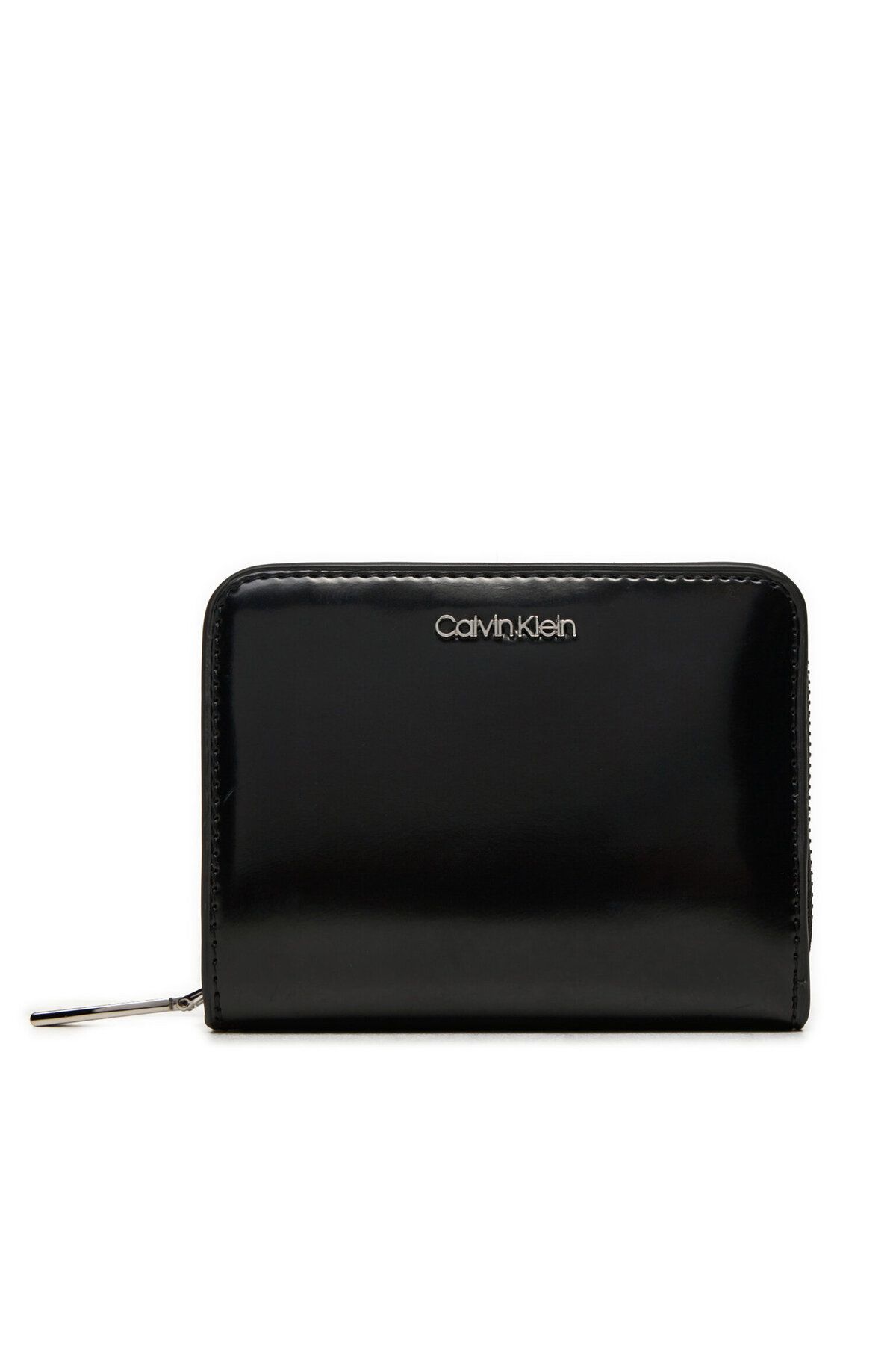 Calvin Klein-Women's Black Leather Wallet - Zipper, Inner Pocket, Extra Card Compartment K60K 612847 -Beh 1