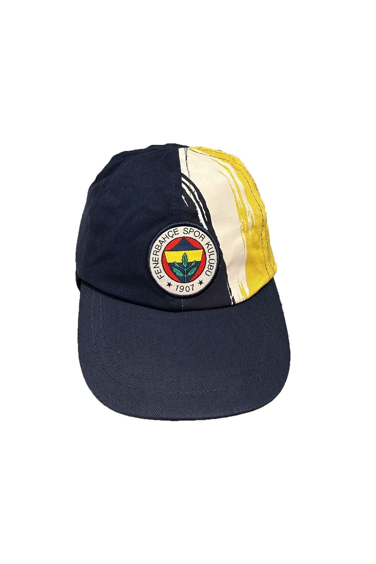 Fenerbahçe Lisanslı Kulaklı Sarı Lacivert Çocuk Şapka