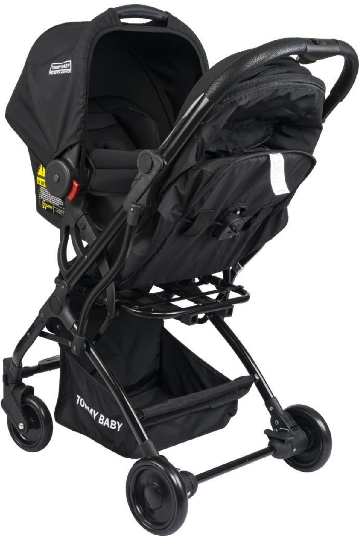 Tommybaby Mia Kabin Travel Bebek Arabası Black Kabin Boy fotoğrafı 6 (önizleme)