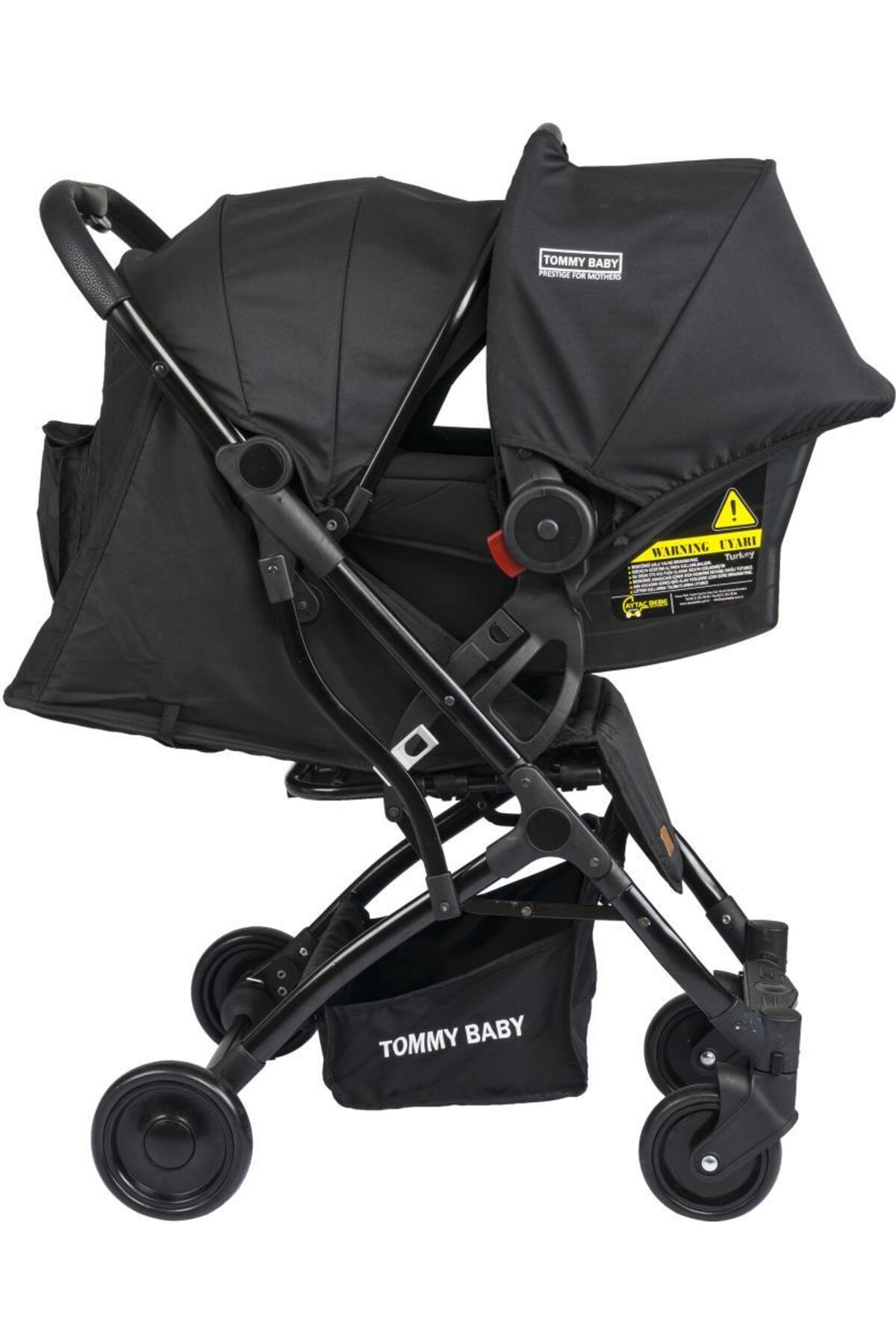 Tommybaby Mia Kabin Travel Bebek Arabası Black Kabin Boy fotoğrafı 4 (önizleme)