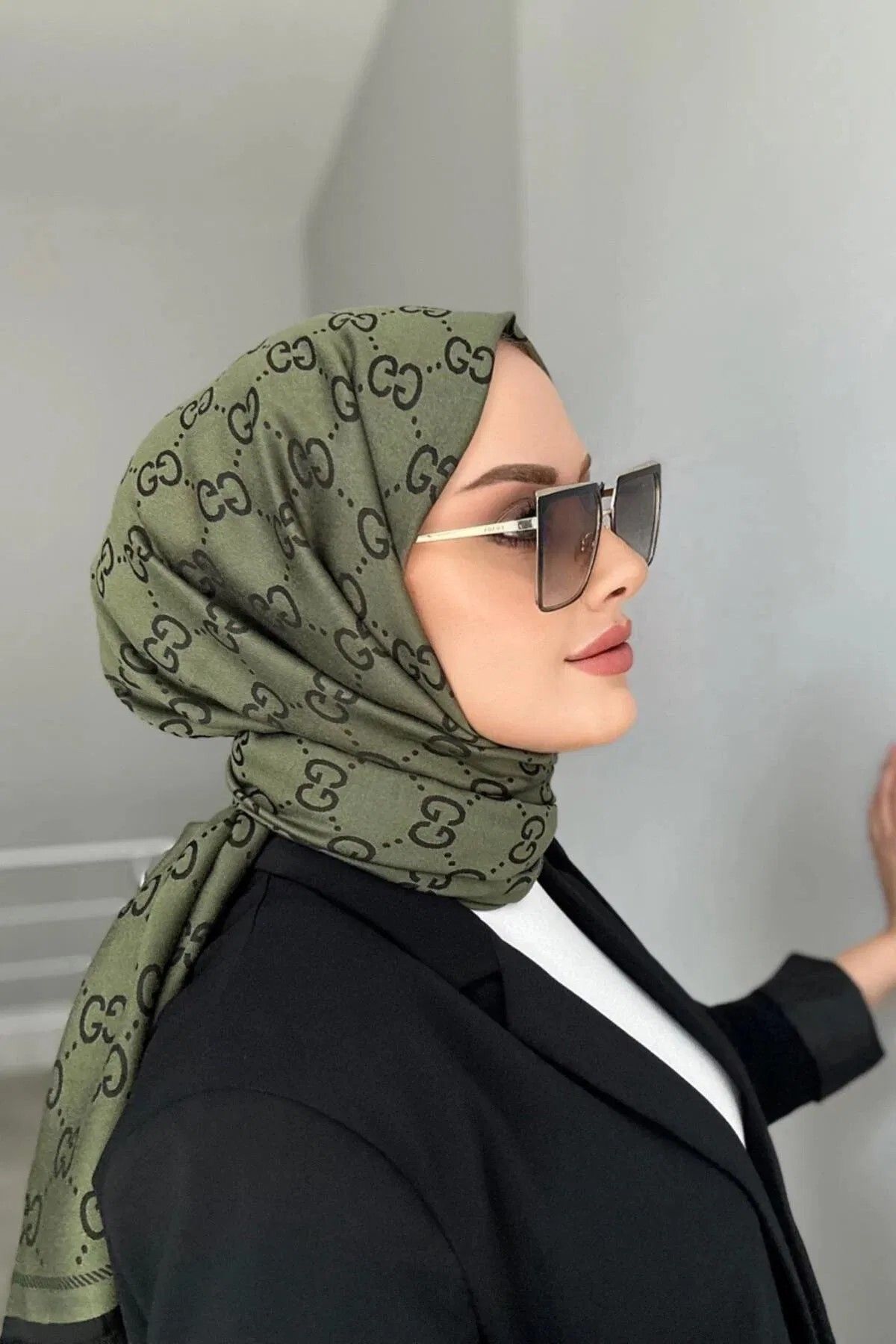 MOD-EXX İthal G Desen İpek Pamuk Yün Şal