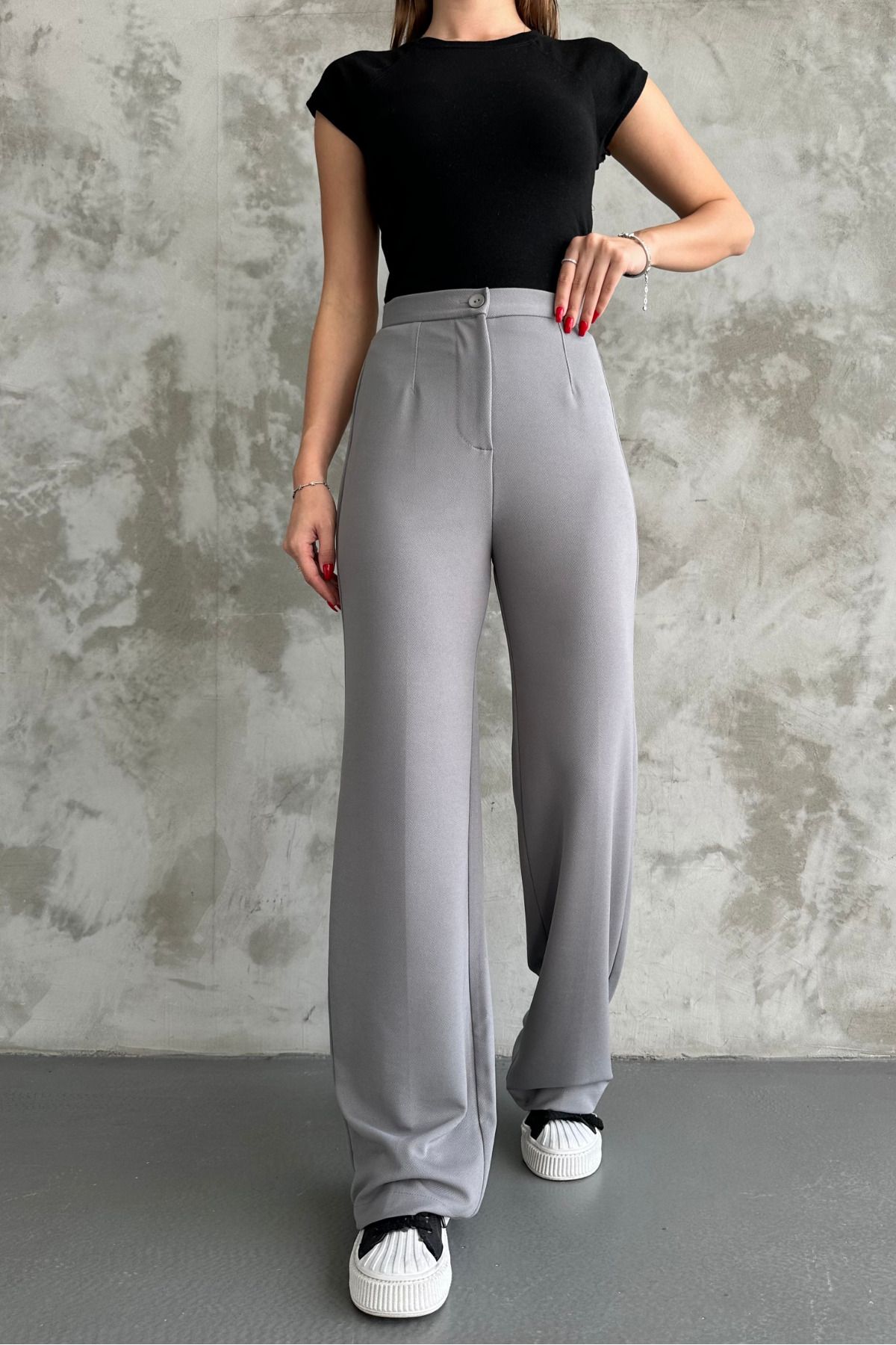 macharel jeans-Women's New Season High Waist Classic Trousers 5