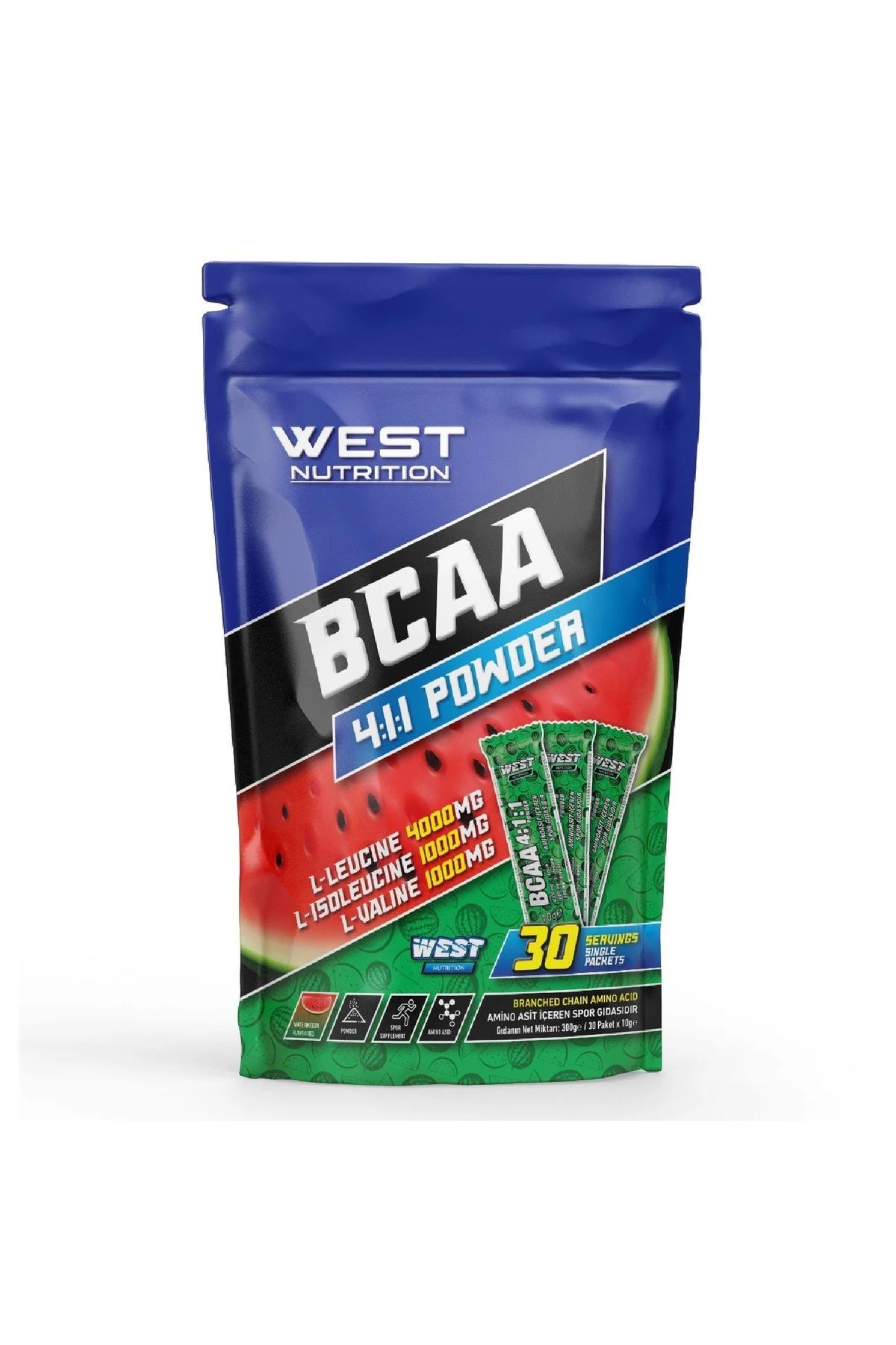 West Nutrition BCAA 4:1:1 300 gr (30 Saşe) Karpuz Aromalı