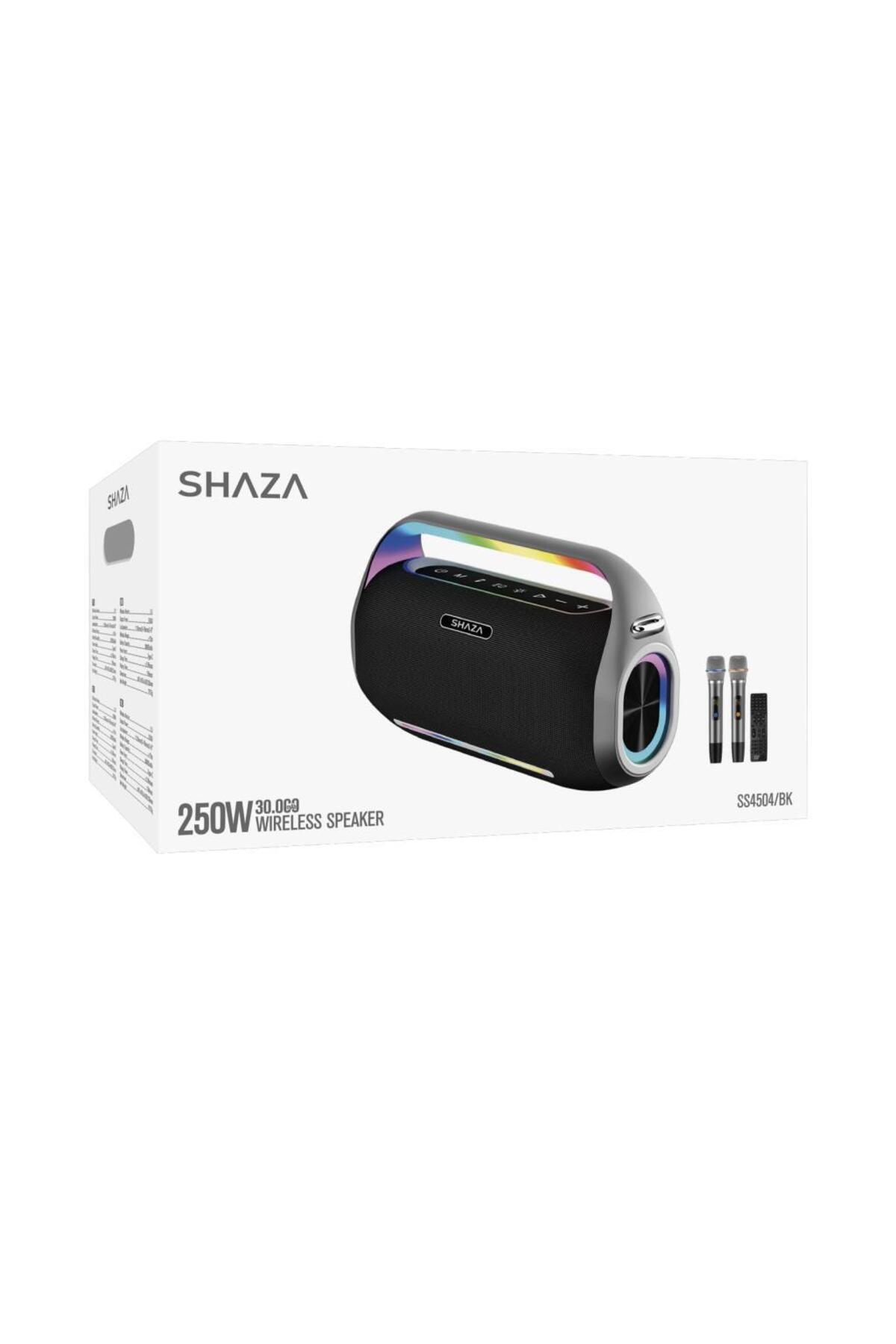 shaza 250w Ses Çıkışı Mikrofonlu Taşınabilir Bluetooth Hoparlör