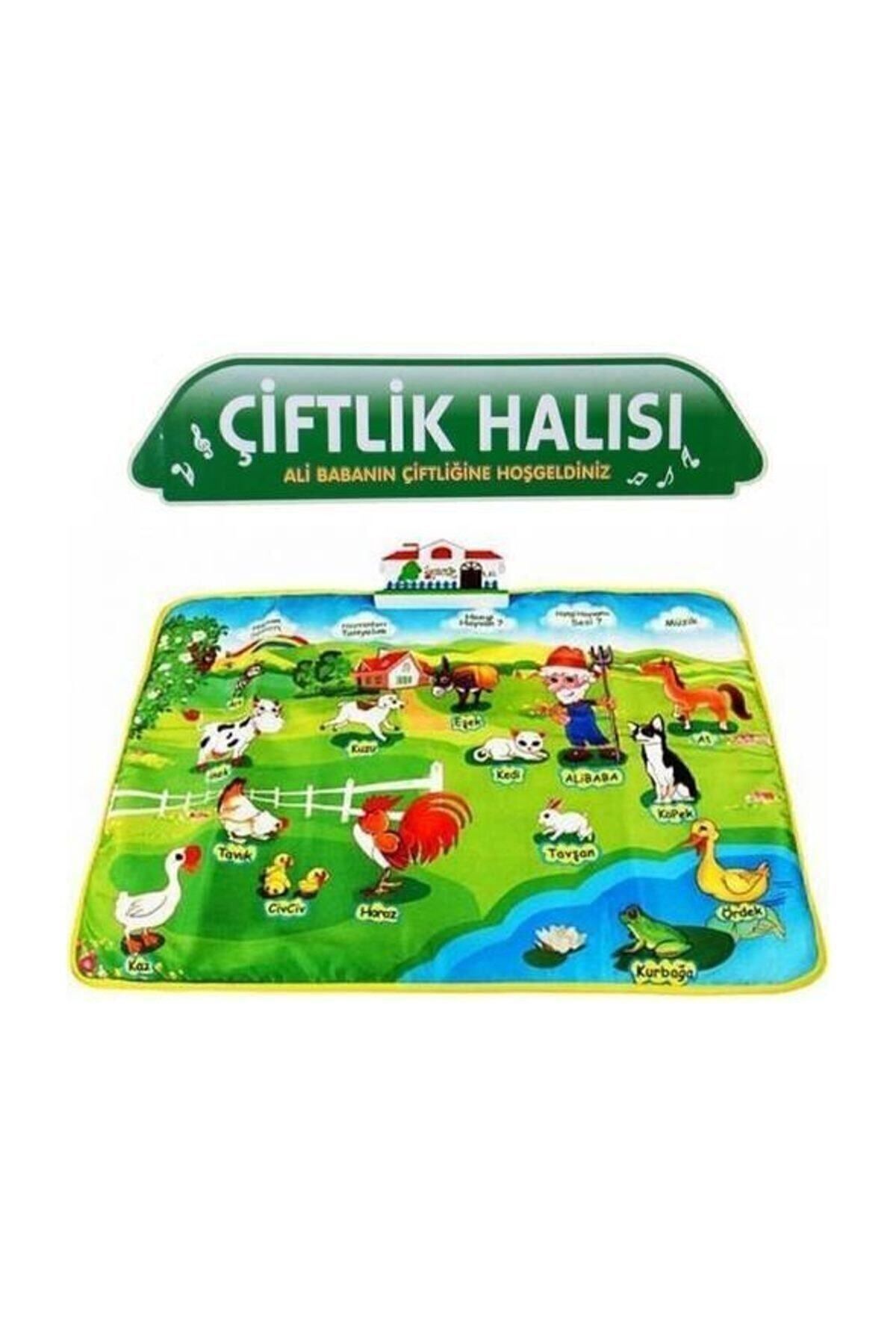 CAN OYUNCAK Türkçe Konuşan Eğitici Çiftlik Oyun Halısı 60 Cm D:2 Yy-571