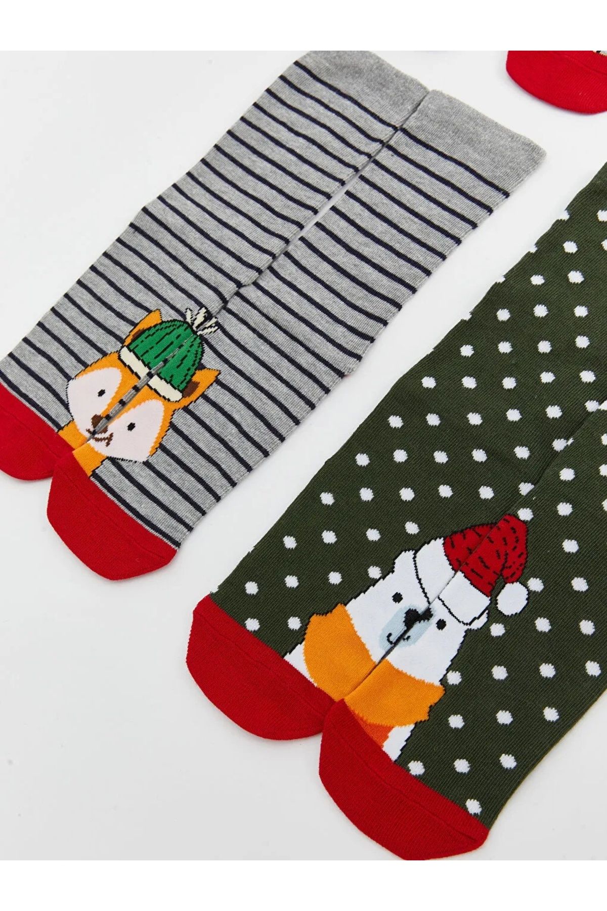 LC Waikiki-Lcw Kids Mixed Christmas Themed Boy's Socks 5-Piece 3