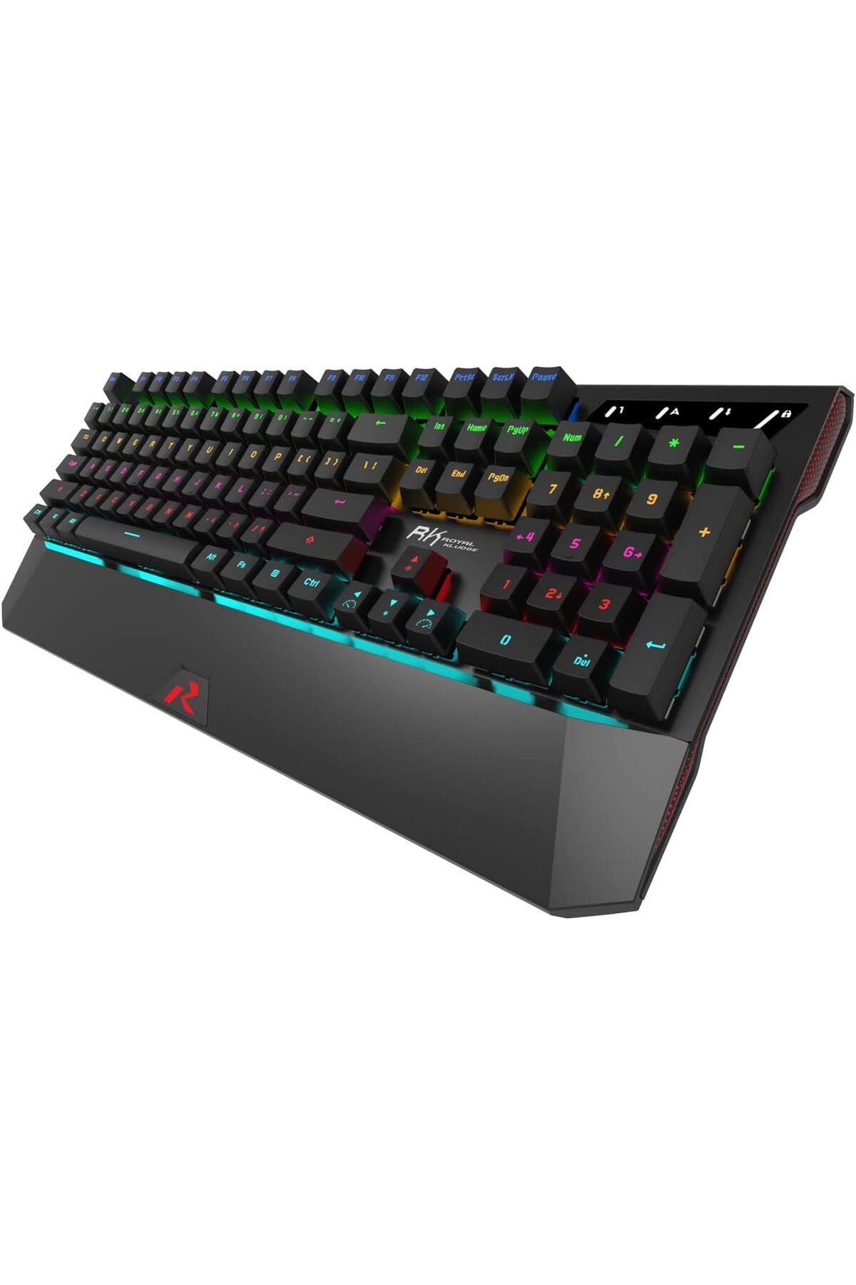 COOYA-Gaming Keyboard, 104 Keys Wired Mechanical Keyboard, LED Backlit Computer Keyboard USB Wired 3