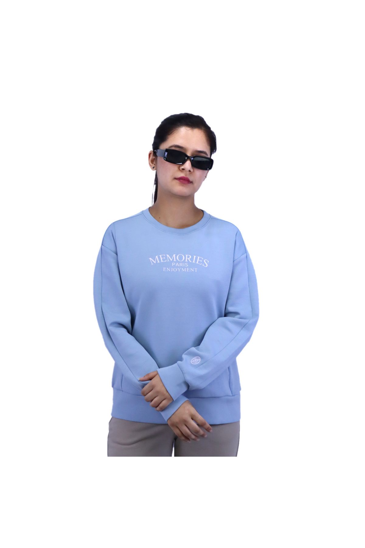 Giordano-Women’s Boyfriend Fit Crewneck Sweatshirt 1