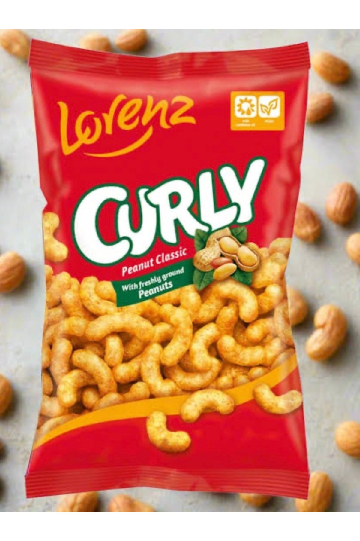 LORENZ - CURLY PEANUT CLASSİC 120gr Cips - 1 adet