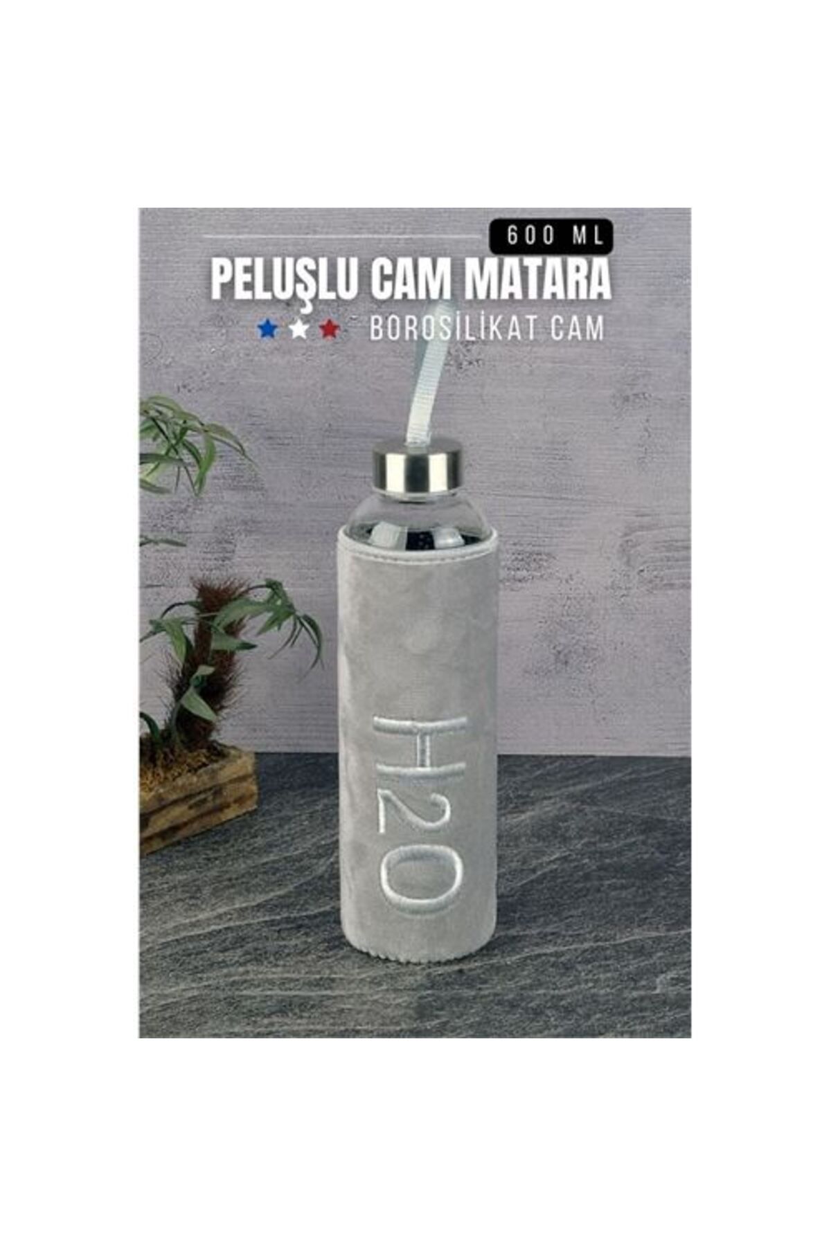 Takaz Global Missana Peluşlu Cam Matara 600 ML 718266