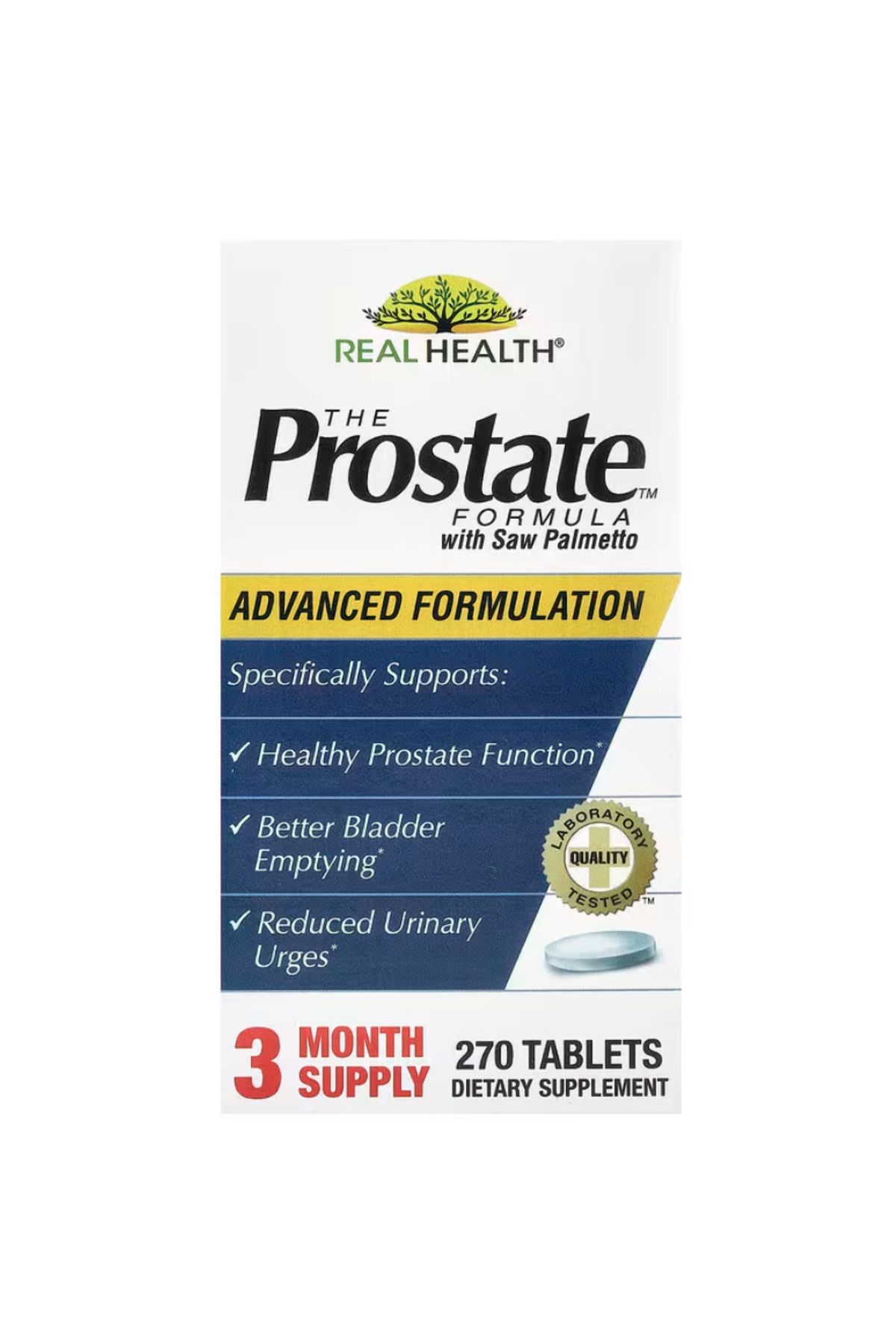 Real health , The Prostate Formula with Saw Palmetto, 270 Tablets vr5