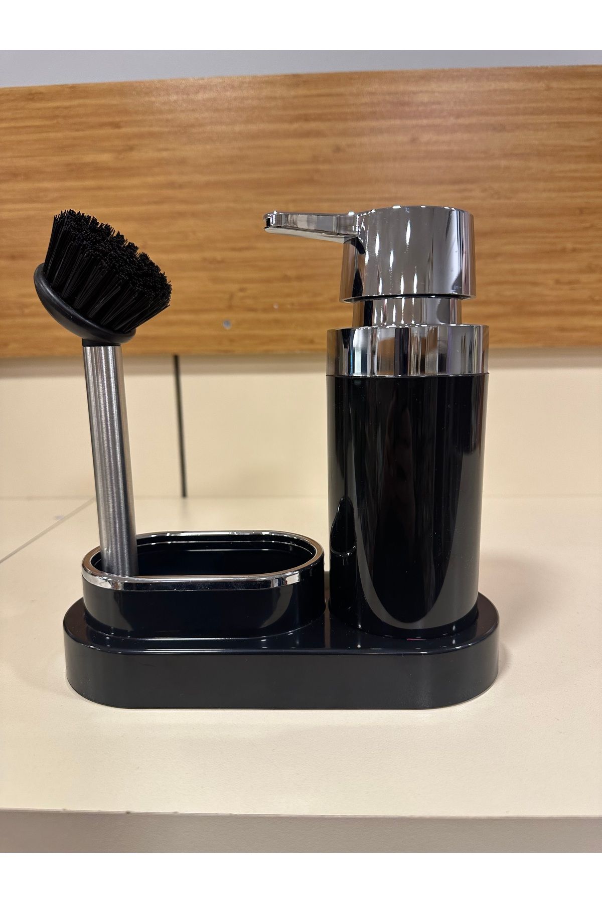 PLUS HOME-Black Brushed Liquid Soap Dispenser 1