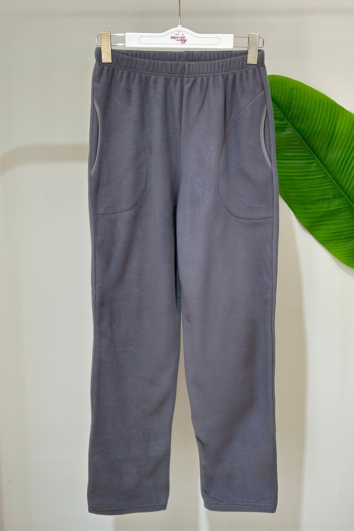 REMSA-Men's Fleece Single Bottom 171 Plain Anthracite 2