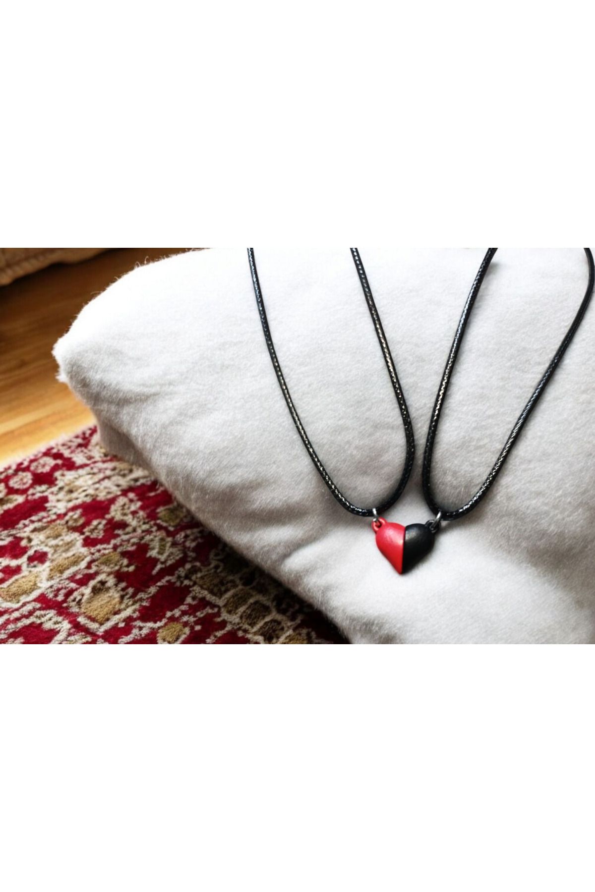 Adel-Magnetic 2-Piece Heart Friendship, Lover Necklace Gift 1