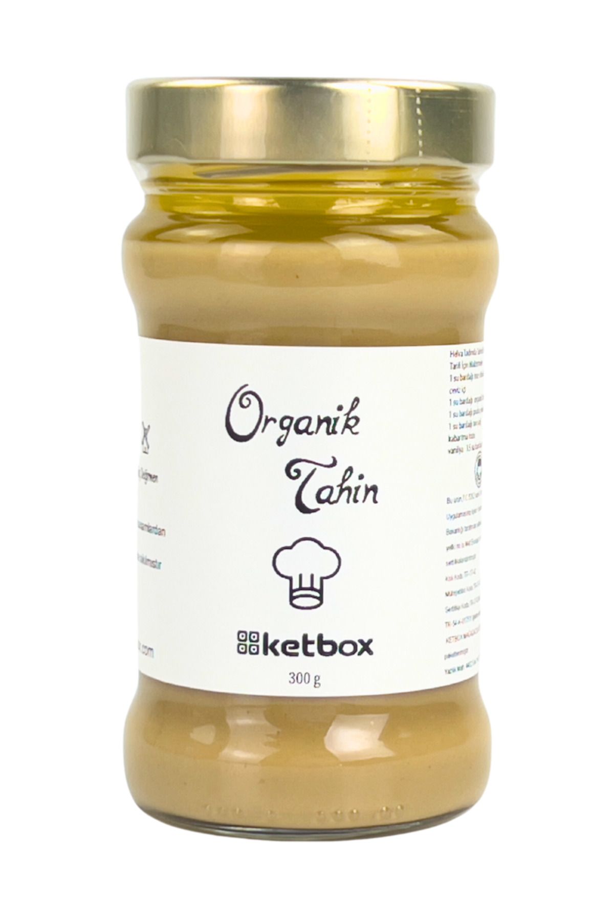 ketbox Organik Tahin 300 Gr Katkısız Doğal