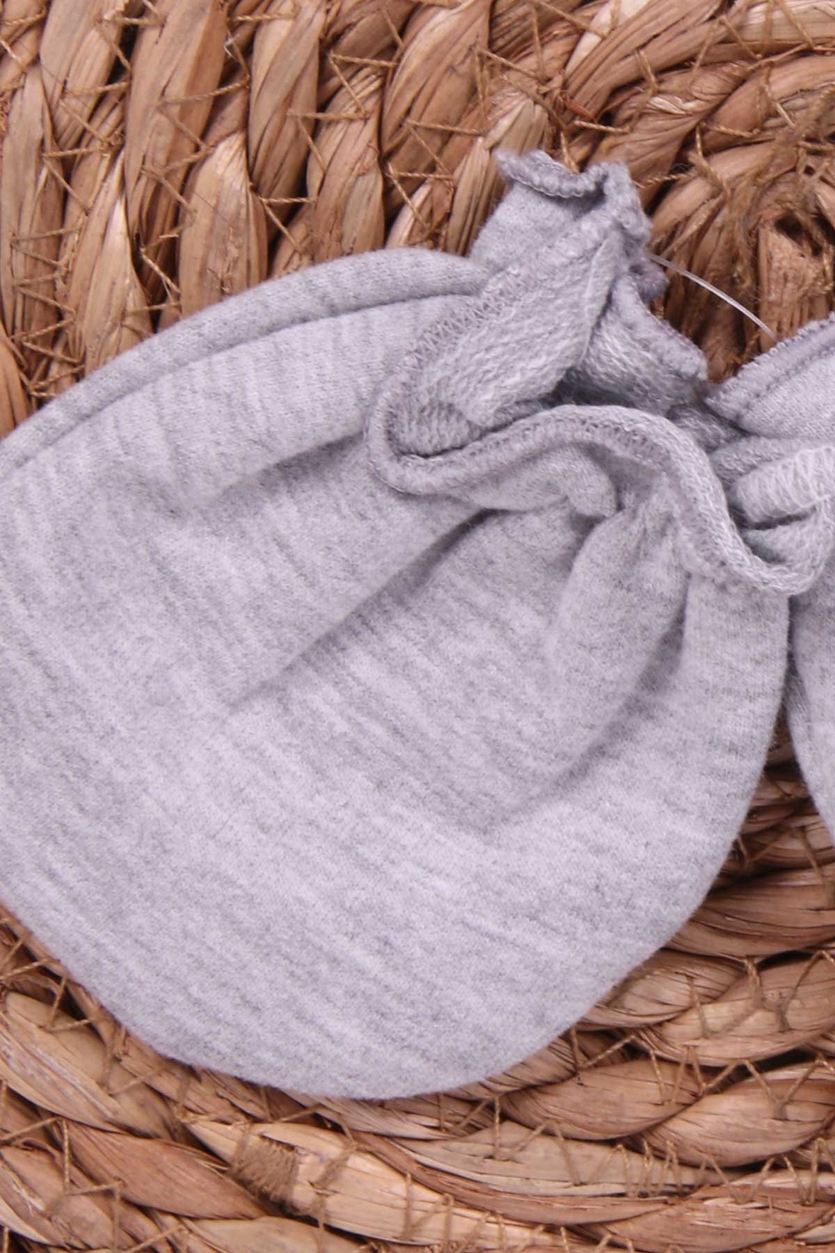 Breeze Yenidoğan Bebek Eldiveni Gri Melanj fotoğrafı 2 (önizleme)