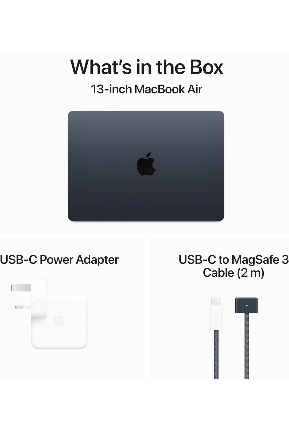 Apple-13 inch MacBook Air Apple M2 chip with 8 core CPU & 8 core GPU 16GB 256GB Starlight English KB 2024 6